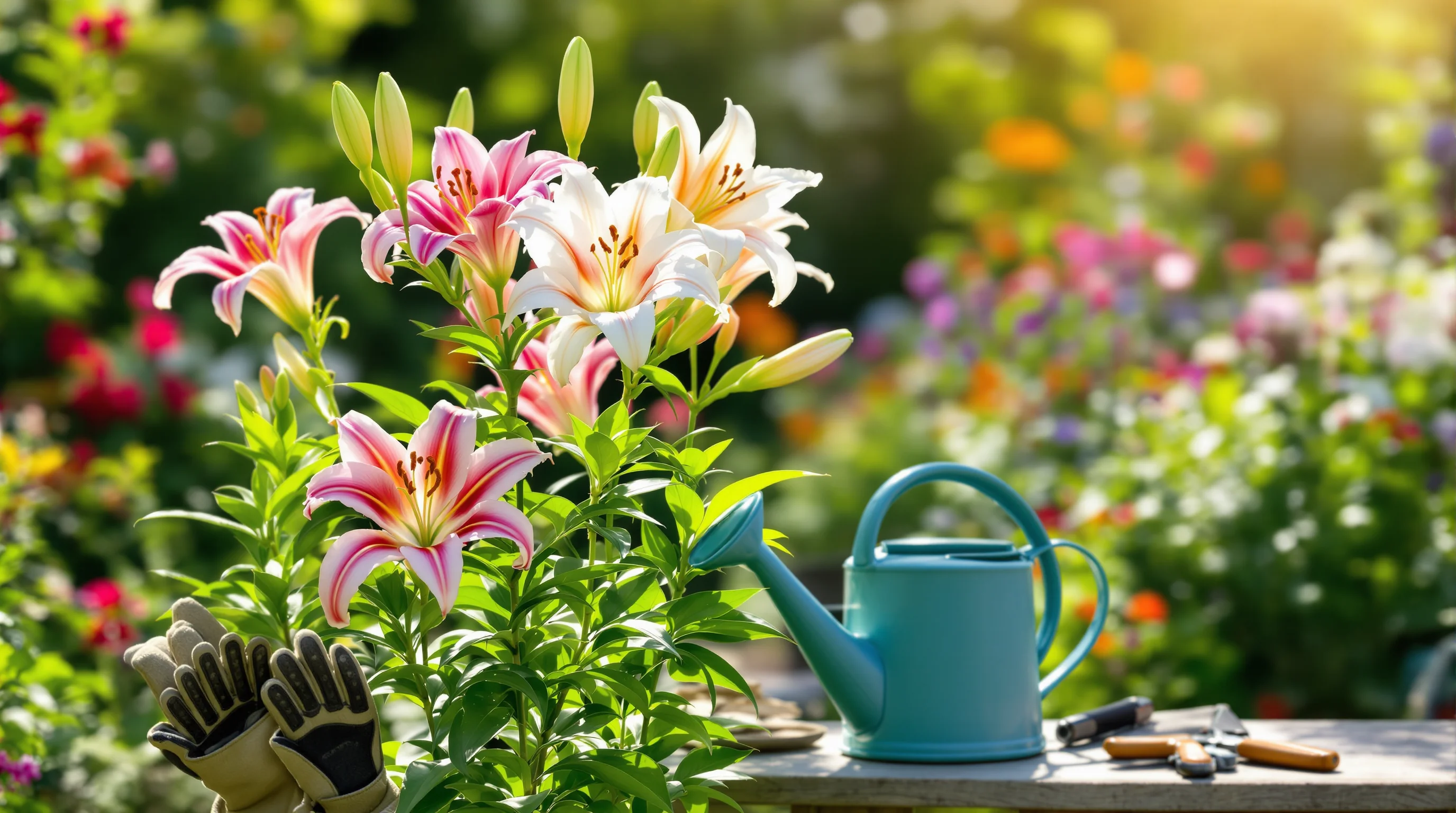 Cómo cuidar tus lirios para que tengan flores preciosas toda la primavera y el verano con sencillos trucos de luz, riego y poda