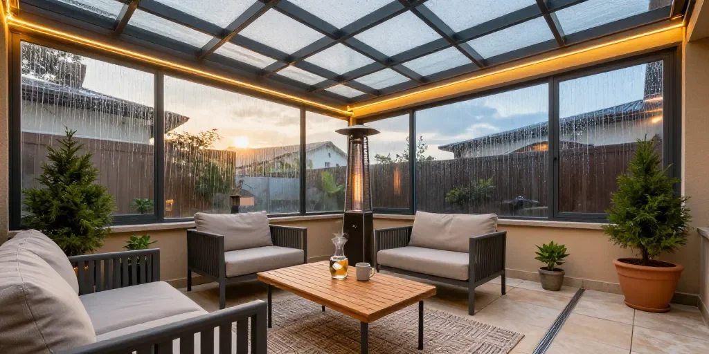 ¿Cómo disfrutar de tu terraza todo el año sin preocuparte por el clima?
