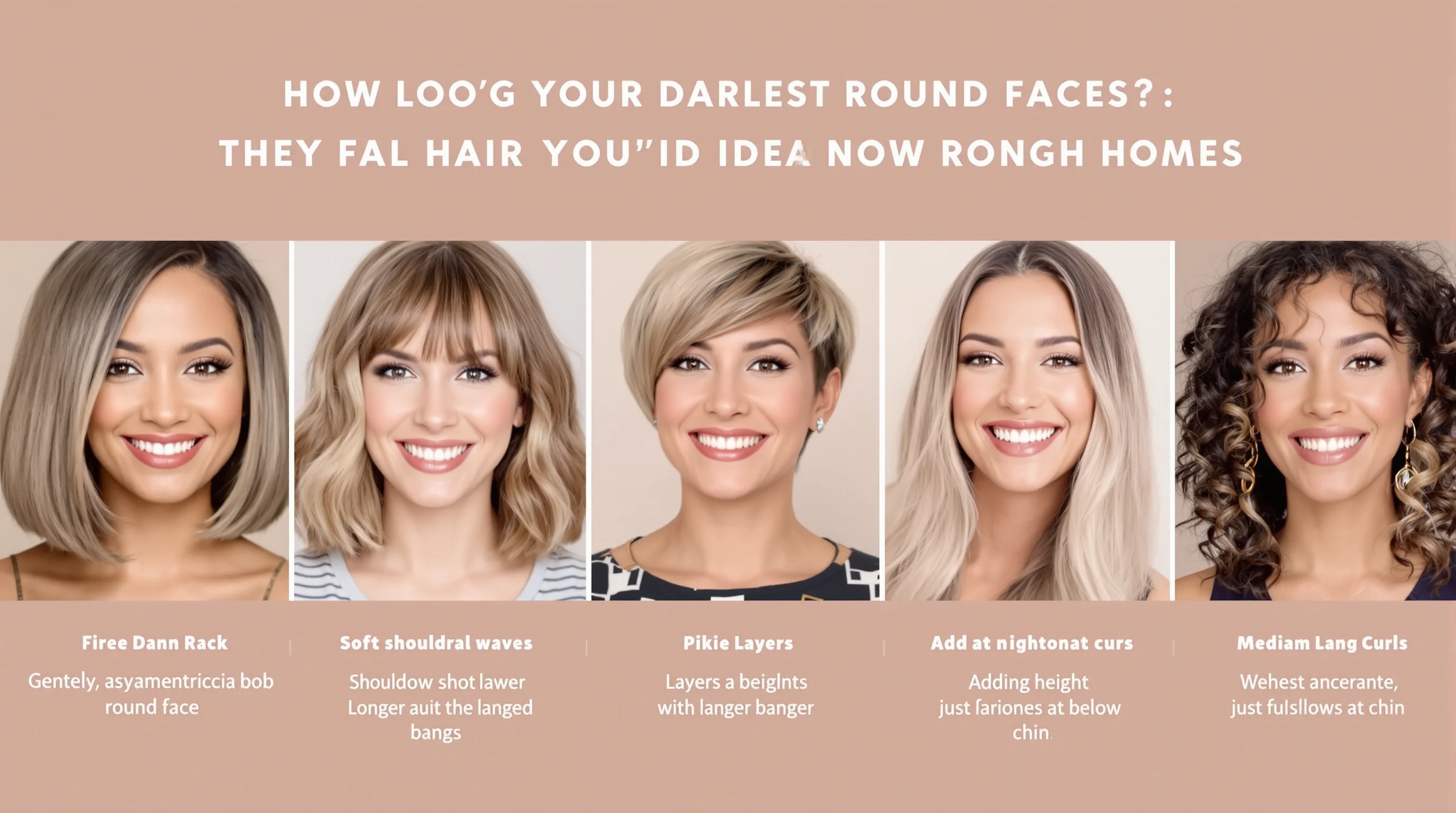 Cortes de pelo para cara redonda: 10 estilos que estilizan el rostro
