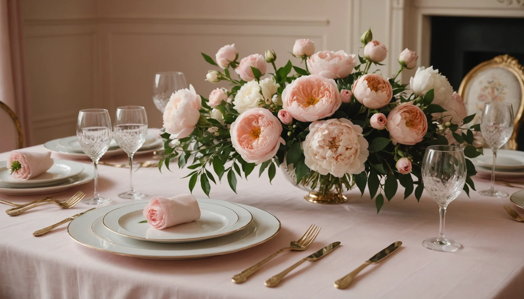 Encanto femenino en la decoración mesa comedor: sorprende con detalles únicos