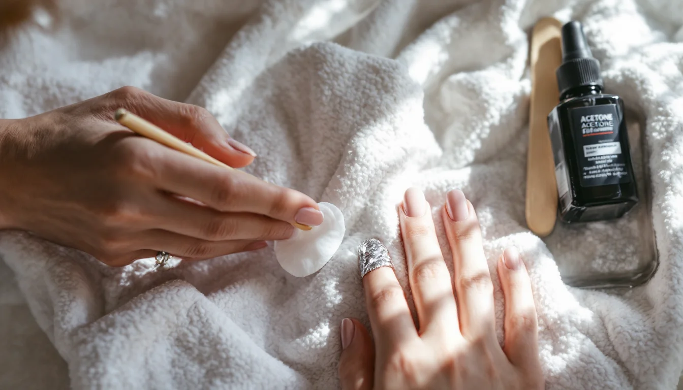 Los materiales indispensables y alternativos para retirar uñas de gel en casa